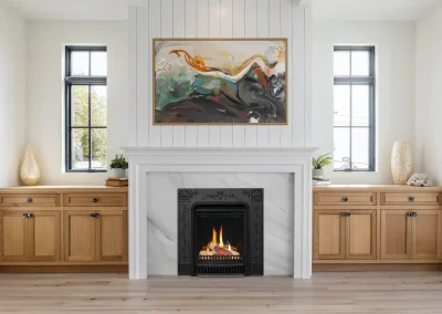 Valor PE2 Electric Portrait Style Fireplace with Richmond Front