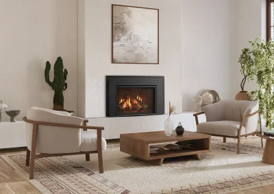 Enviro Ri30 gas insert flame under log