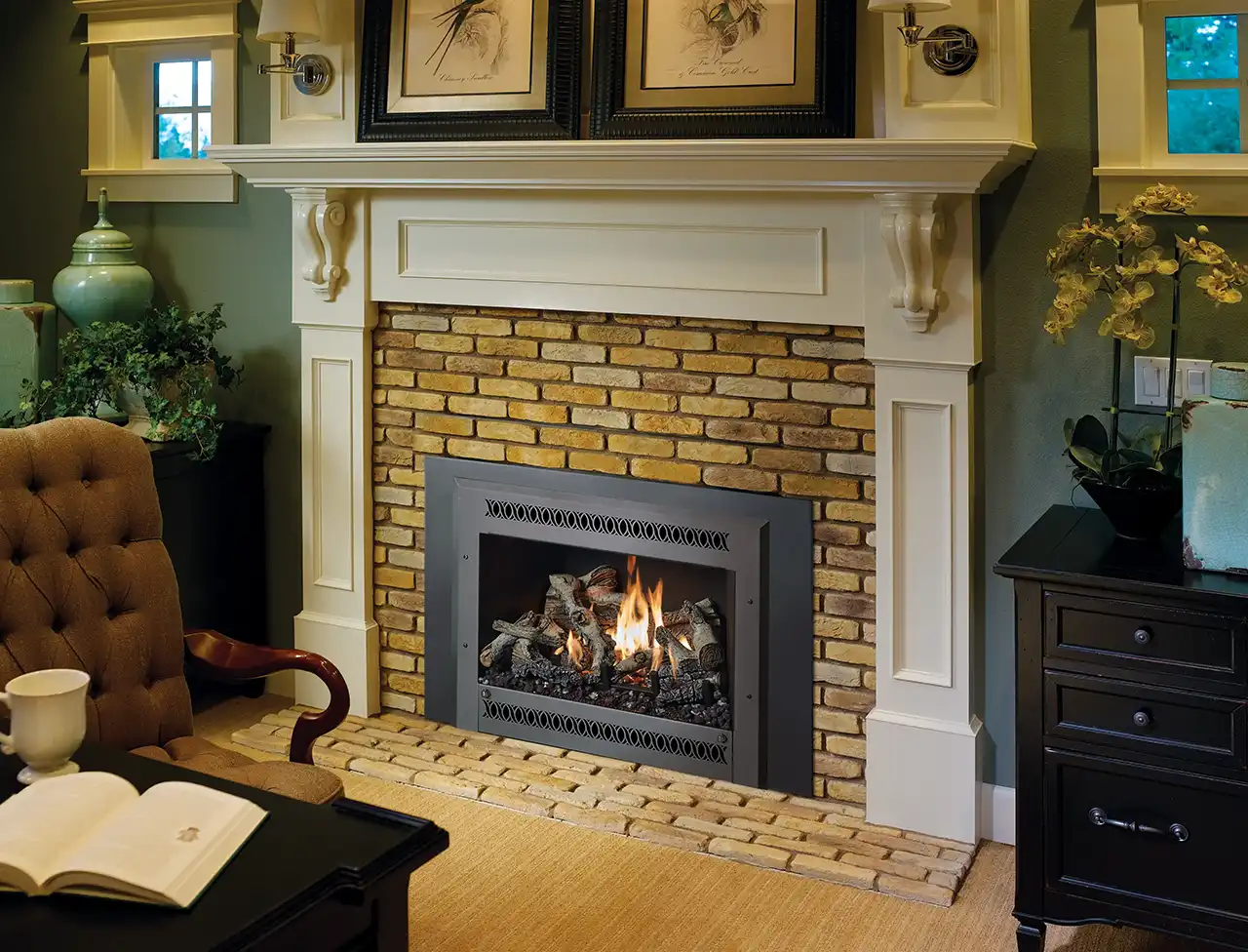 Fireplace X 34 DVL Deluxe Ember-Glo Gas Insert | Croft Fireplace