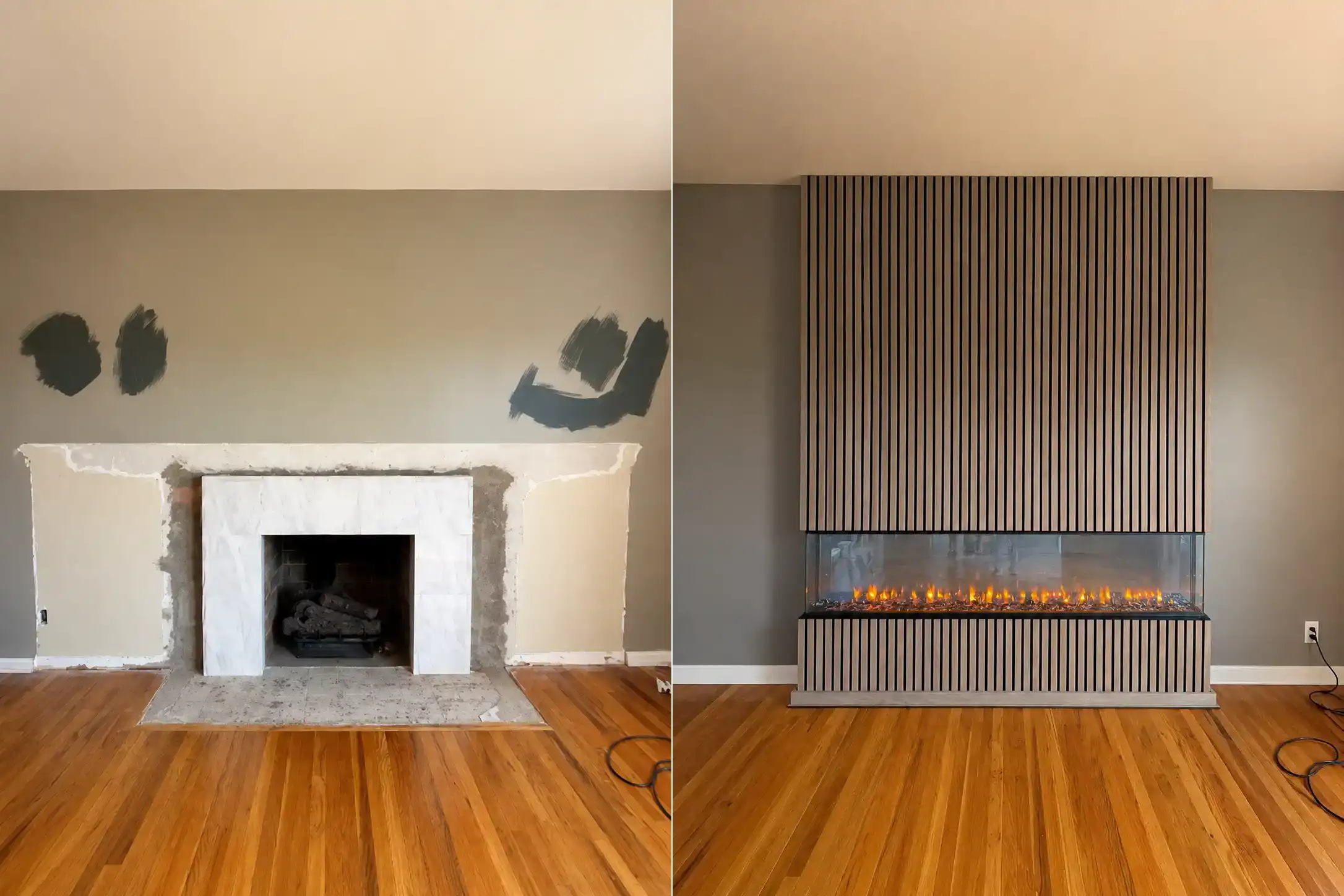 British Fire Electric Fireplace Linear 3 sided