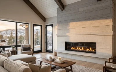 Best Fireplace Surround Materials for Modern Utah Homes